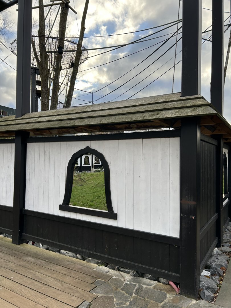 Red-crowned crane viewing frame