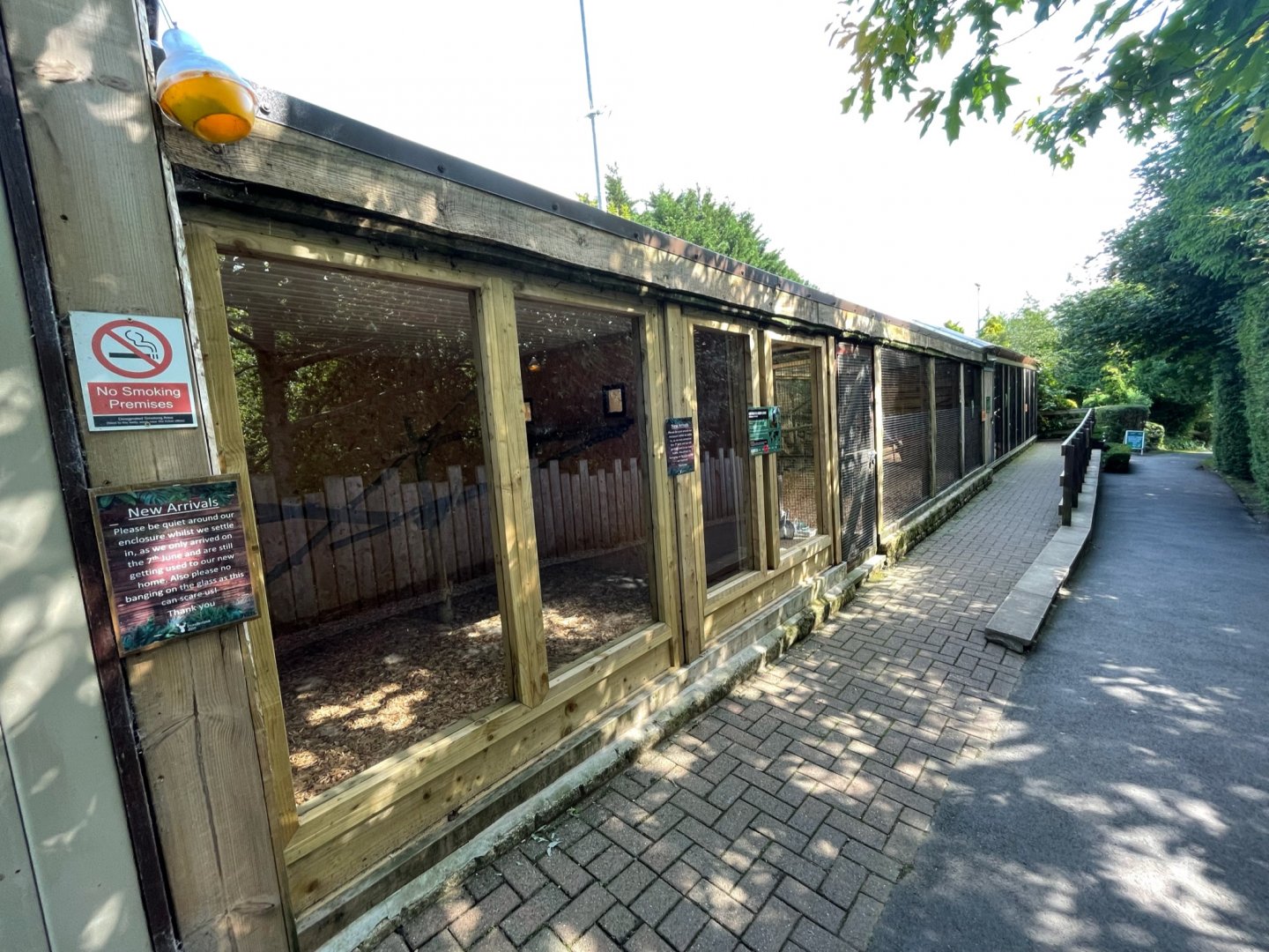Red-Fronted Brown Lemur Enclosure at Ponderosa Zoo (July 2021)