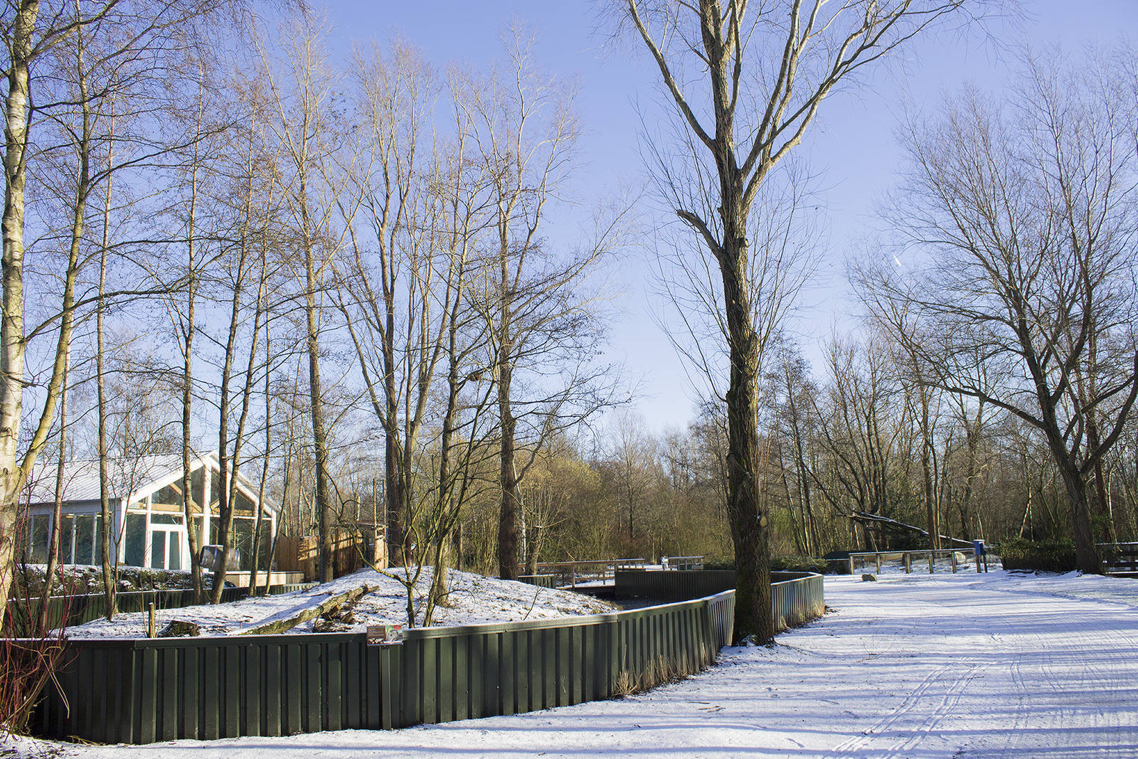 Red panda and small-clawed otter enclosure