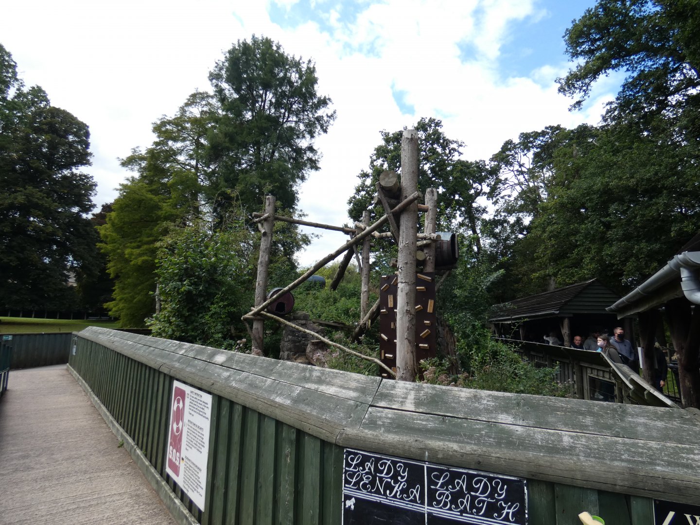 Red Panda enclosure by boat queue