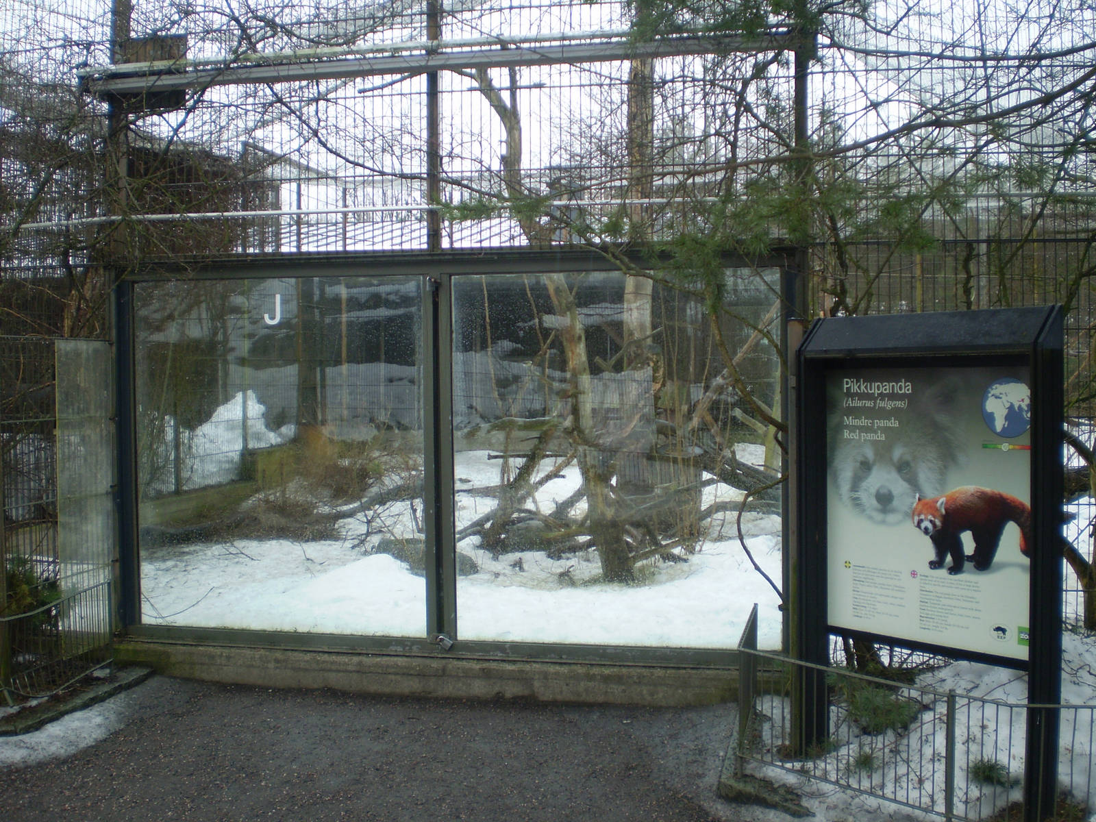 Red panda enclosure in Cat Valley