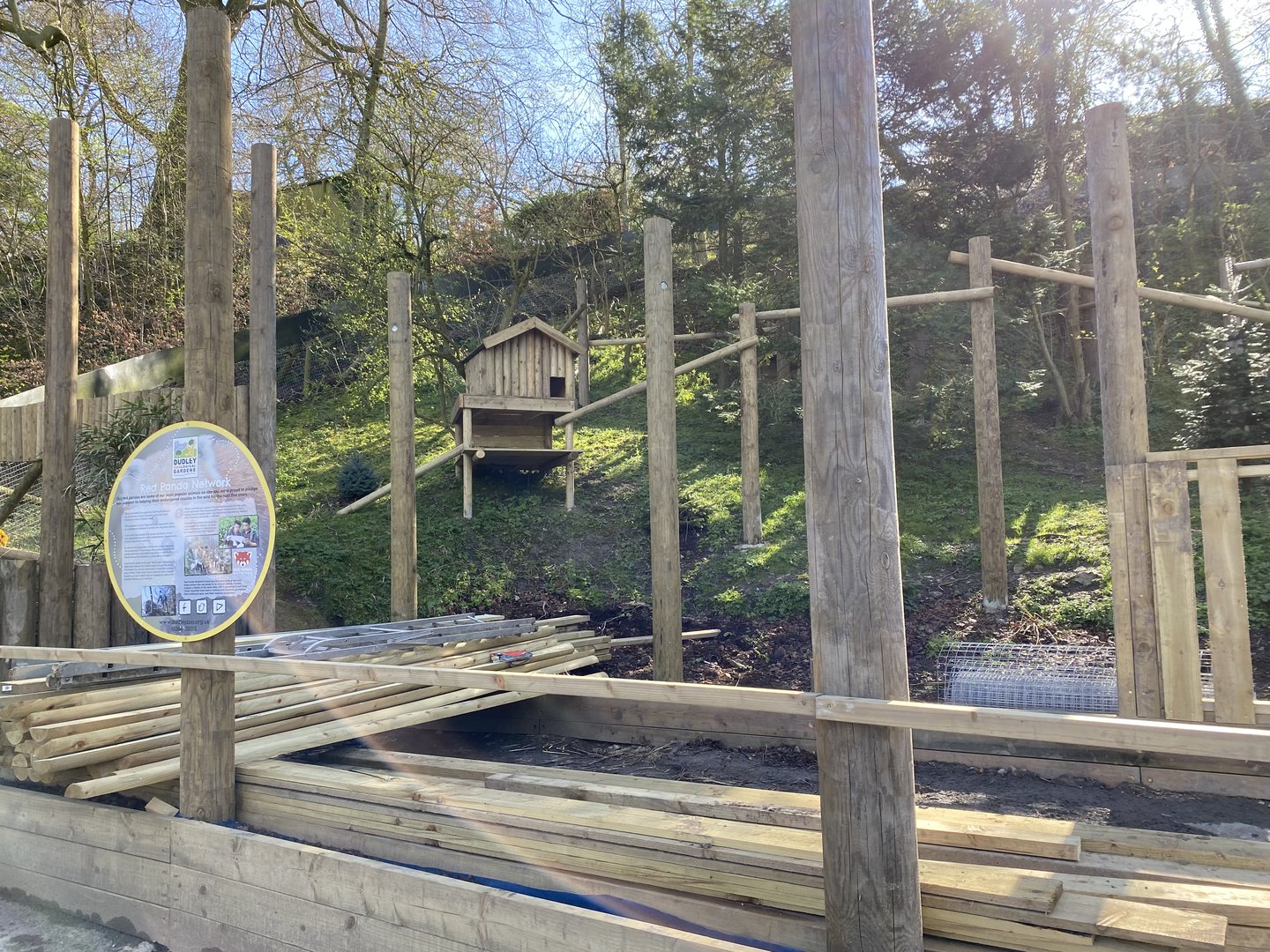 Red panda enclosure - work in progress