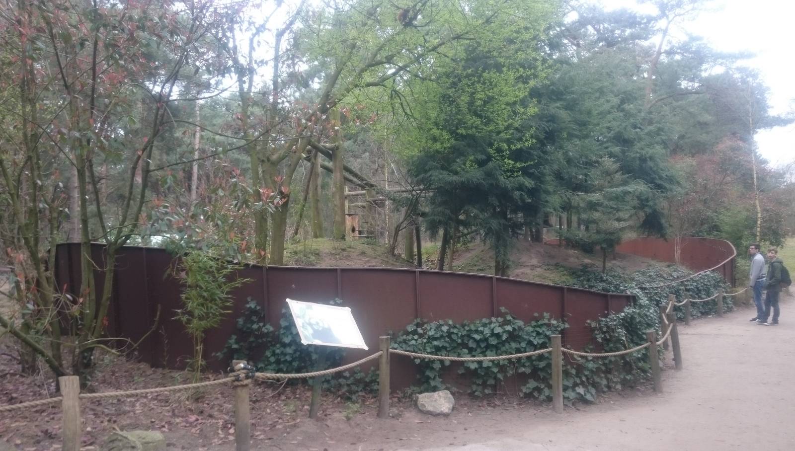 Red panda enclosure