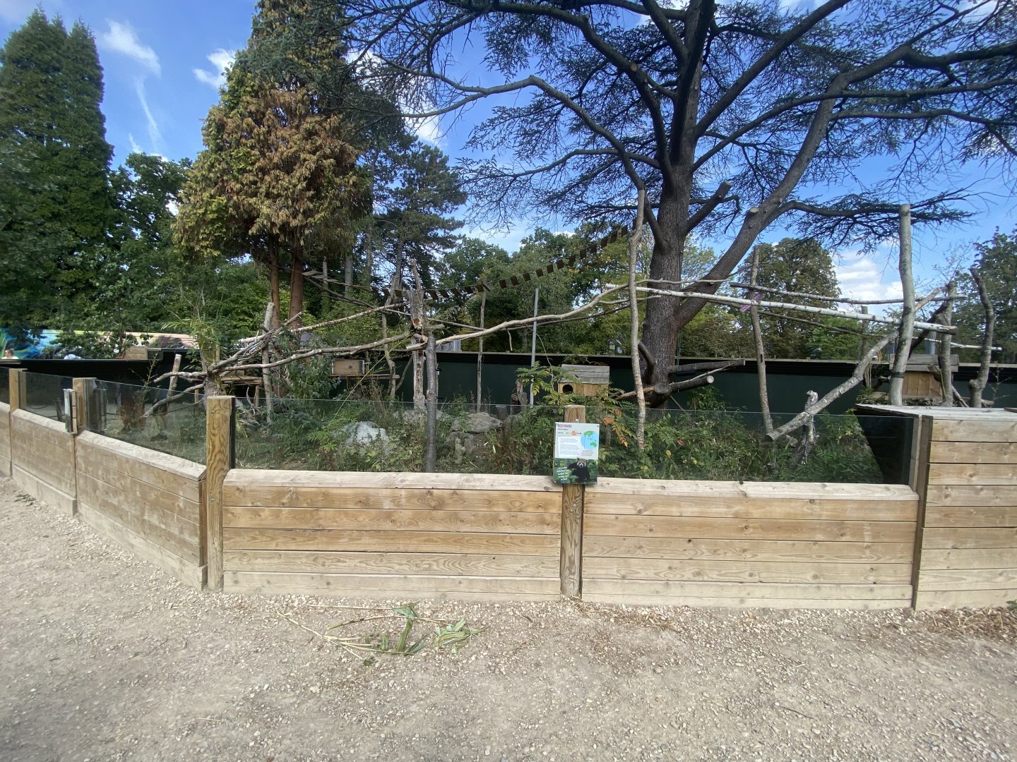 Red panda enclosure