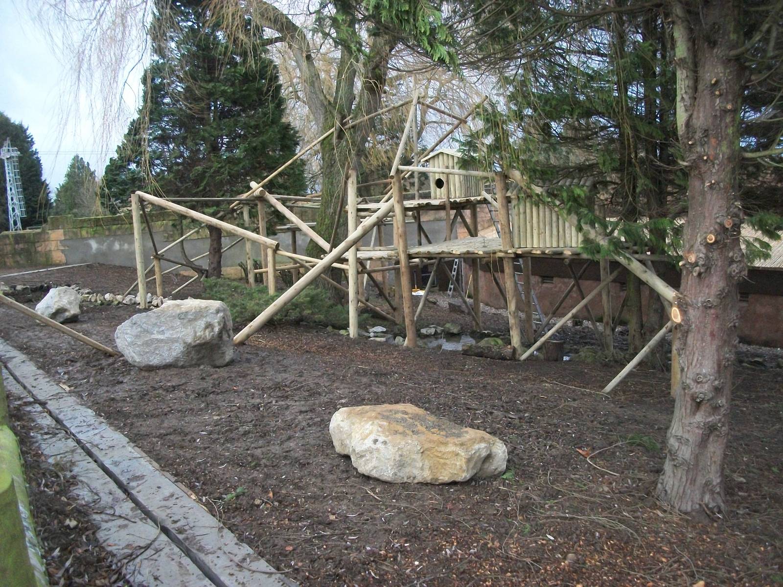 Red Panda exhibit progress, 27th December 2013