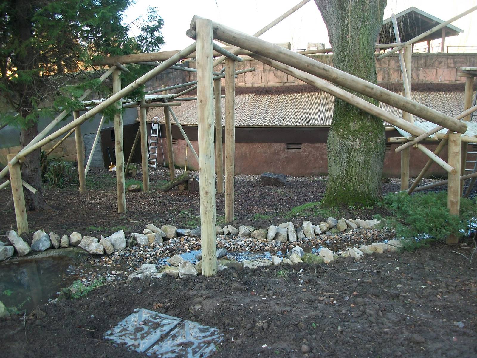 Red Panda exhibit progress, 3rd January 2014