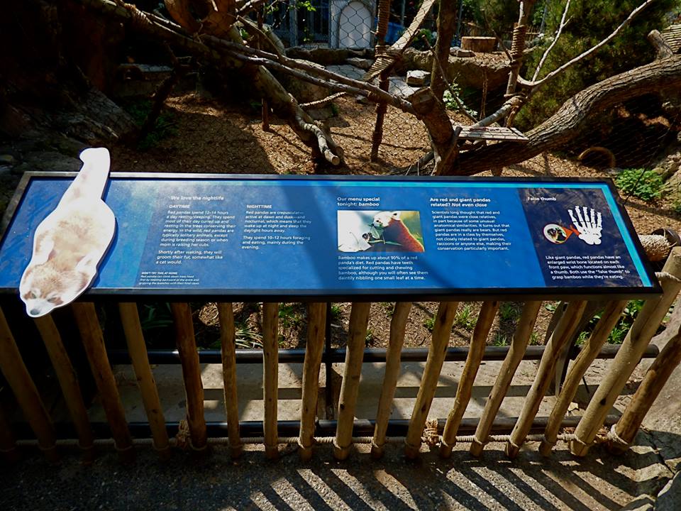 Red Panda Passage Signage (Water is Life) - May 2018