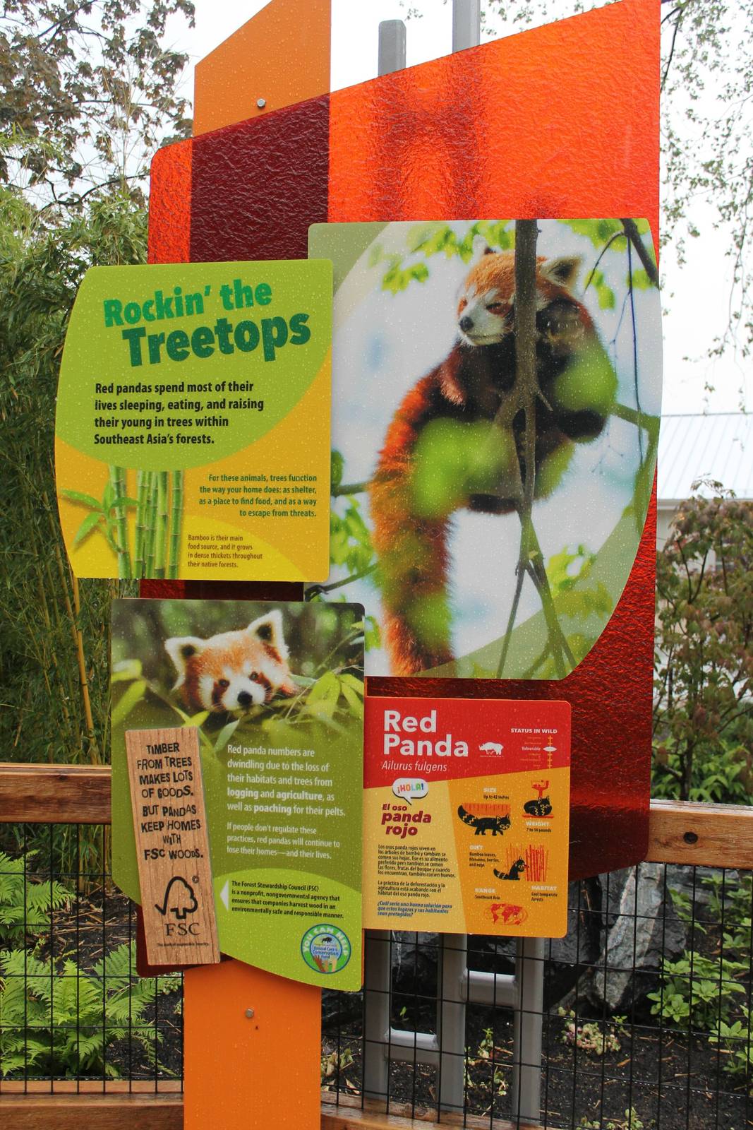 Red panda signage
