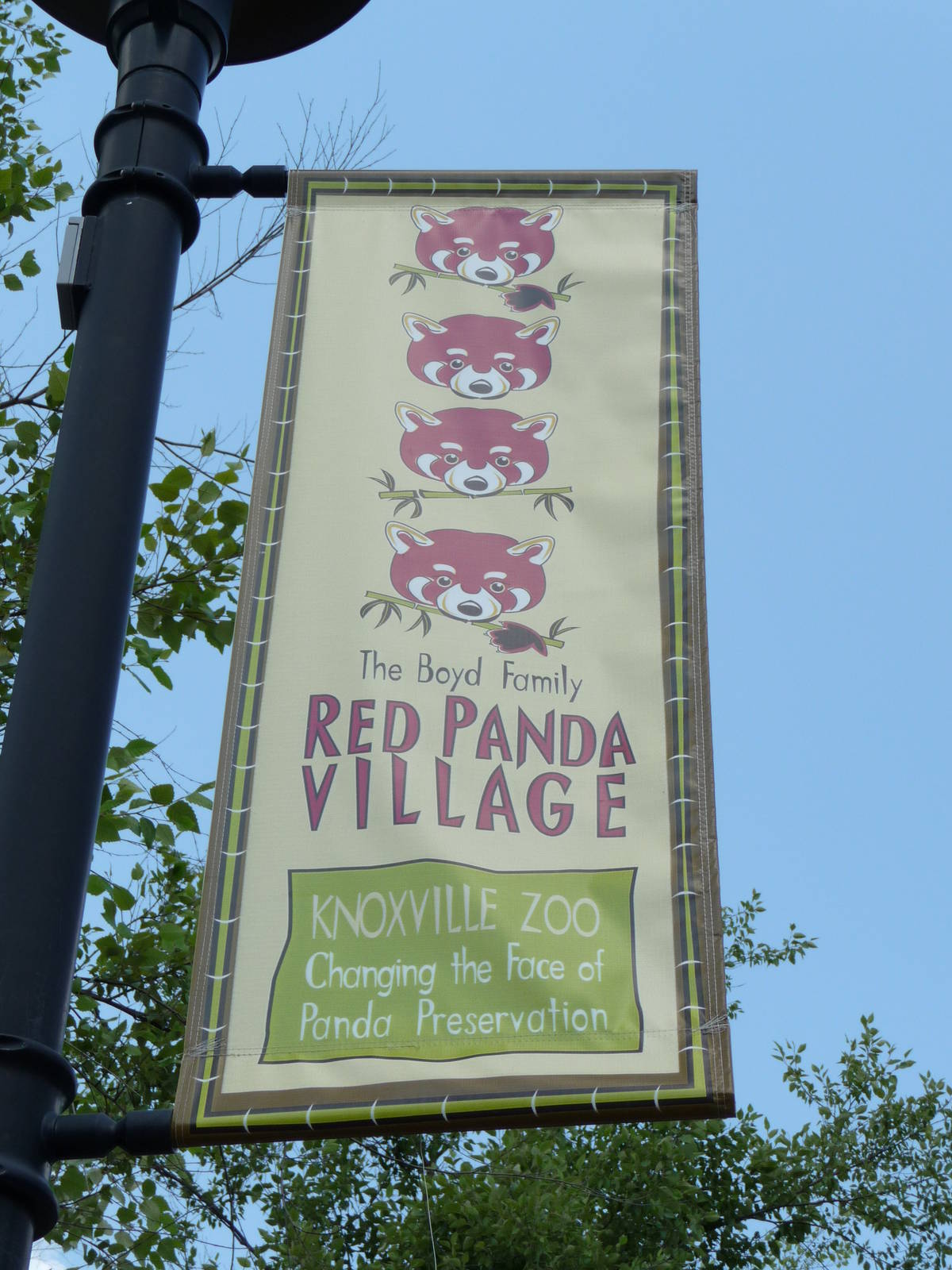 Red Panda Village Sign