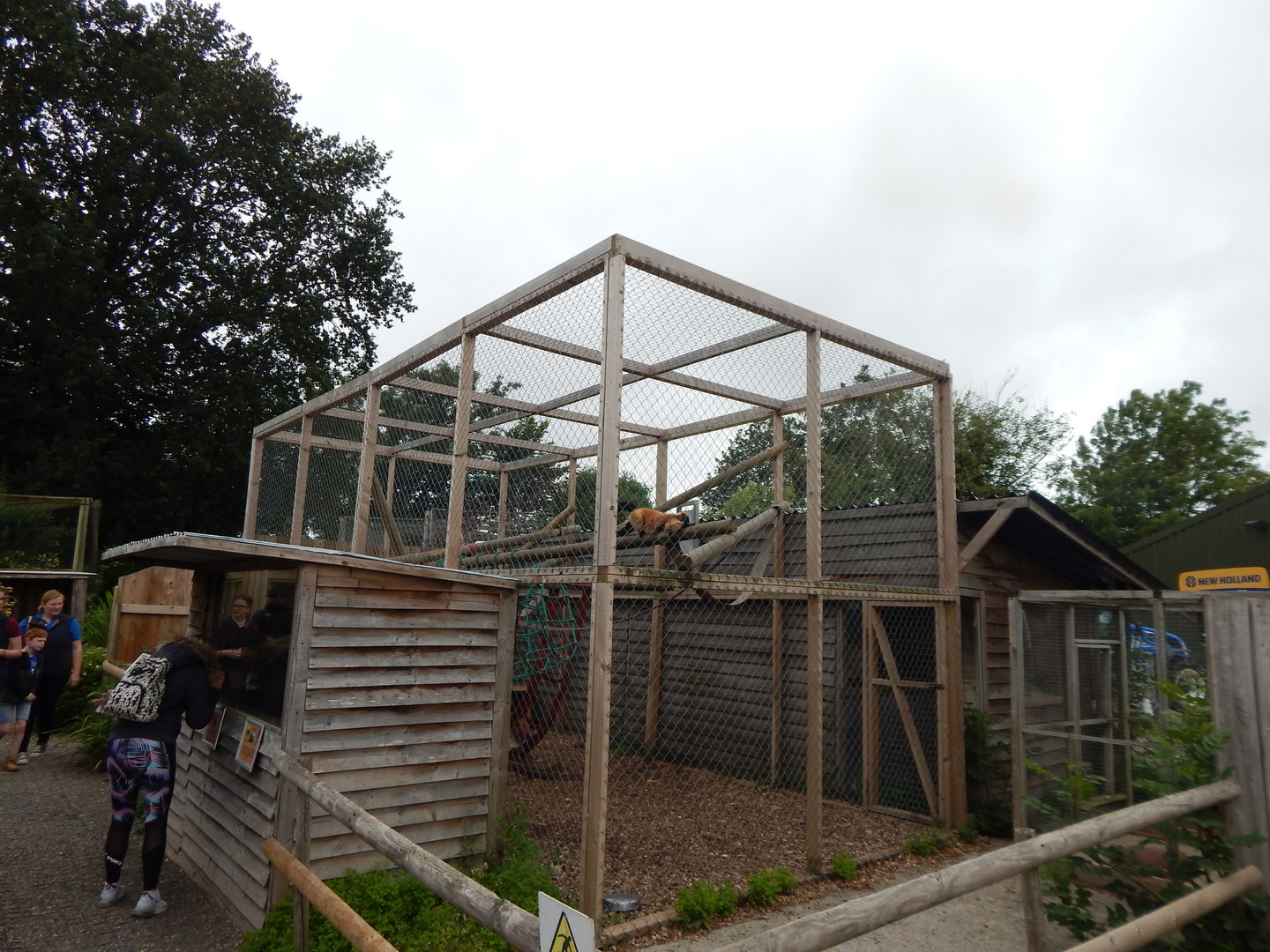 Red ruffed lemur enclosure 300623