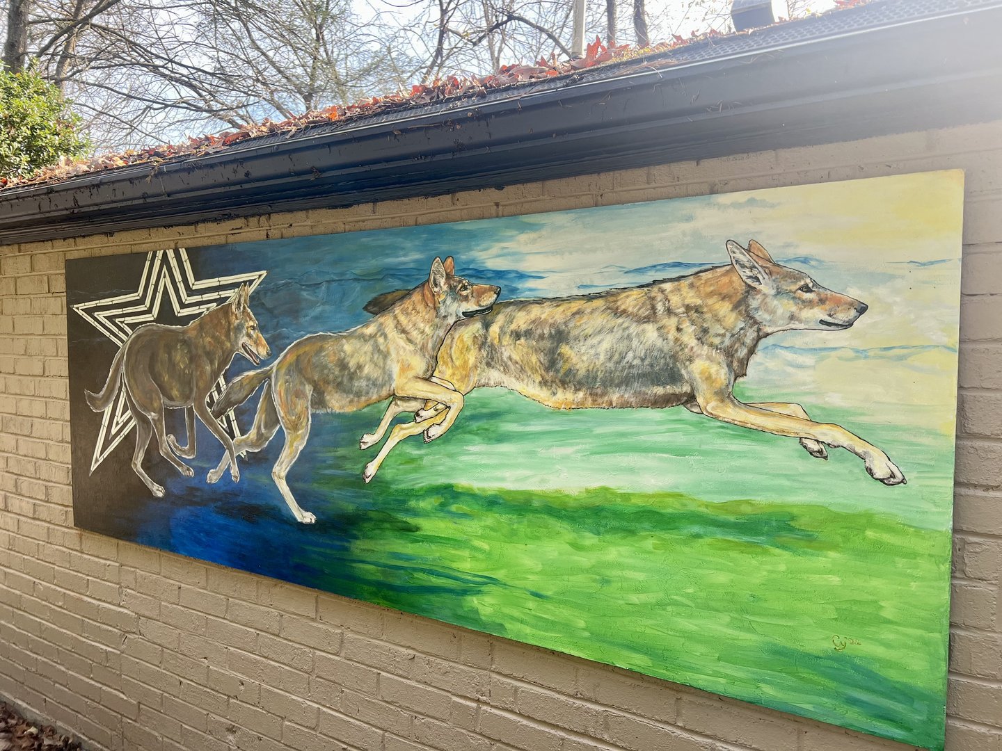 Red Wolf Mural