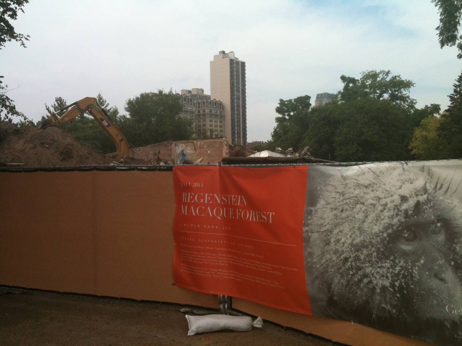 Regenstein Macaque Forest-Construction