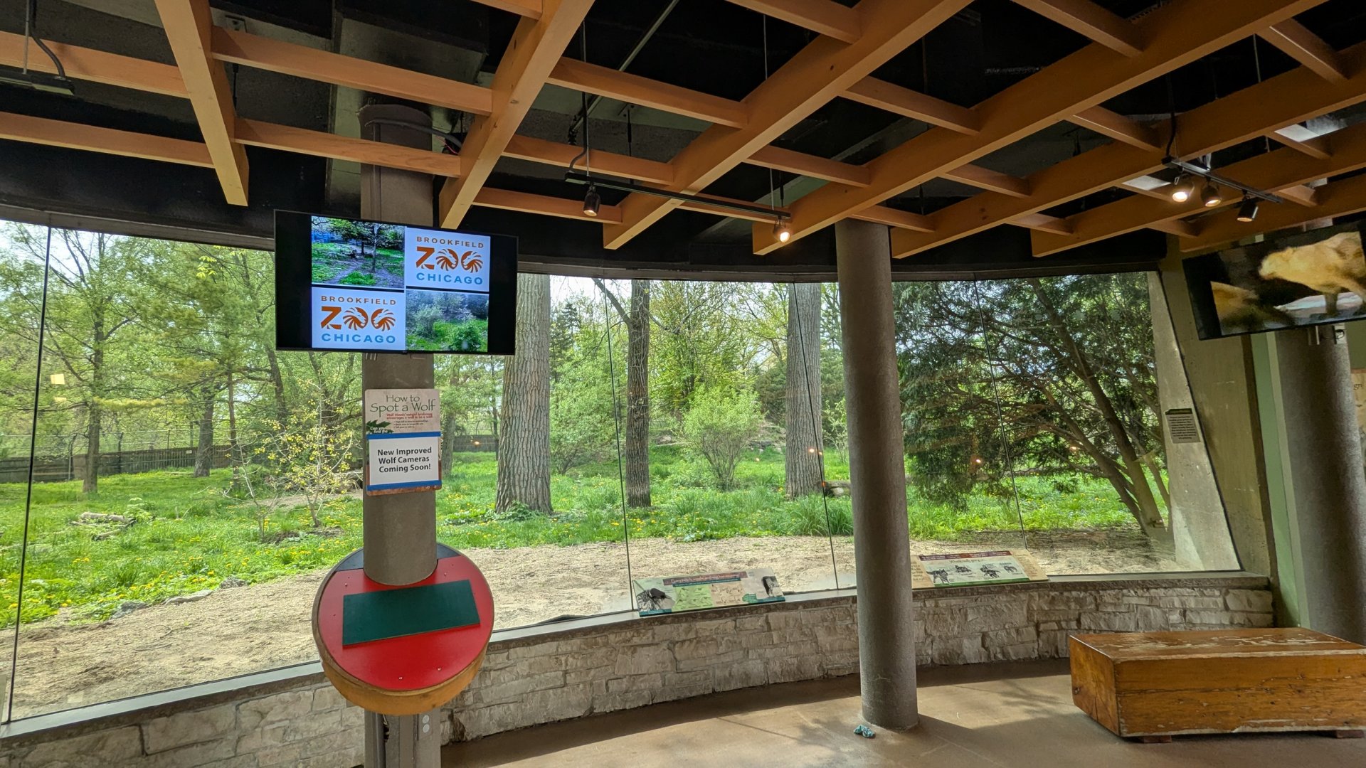 Regenstein Wolf Woods, indoor viewing