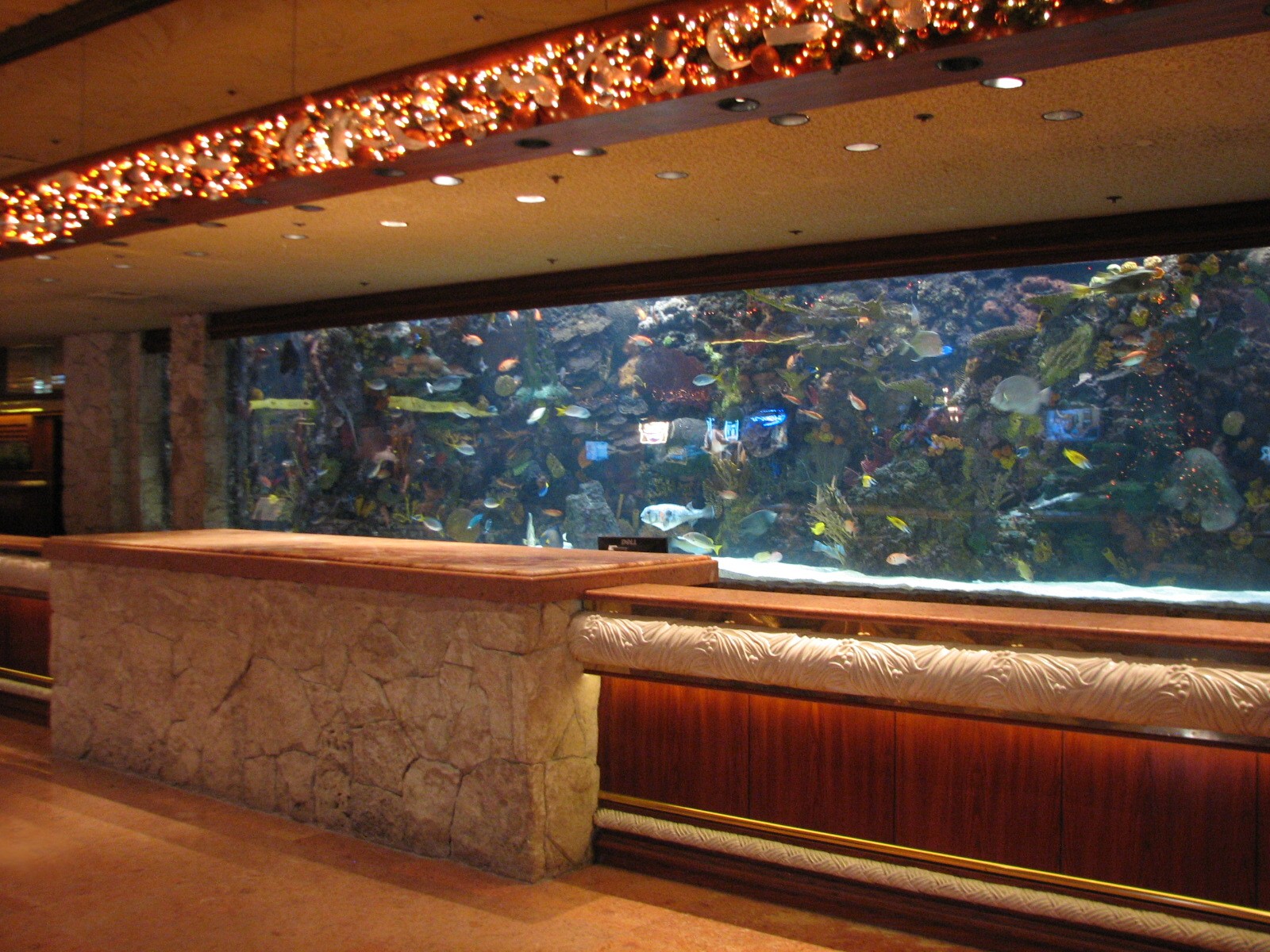 Registration Desk Aquarium at Mirage Hotel Casino in Las Vegas