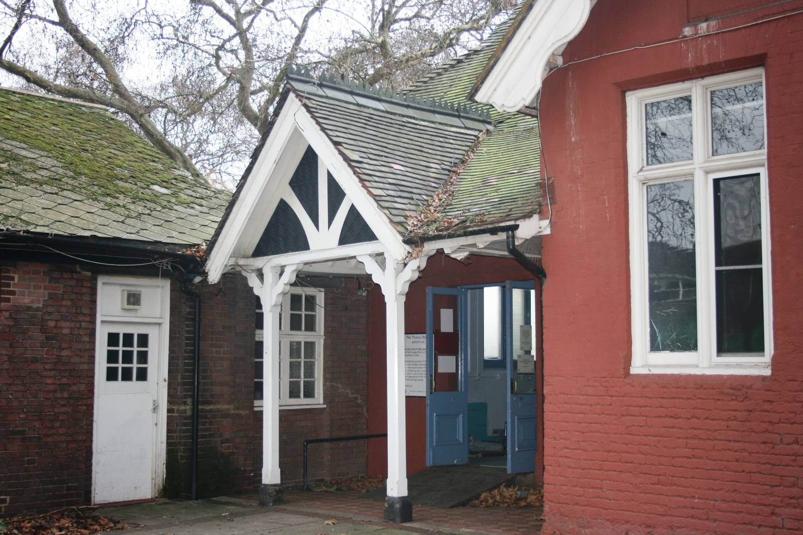 Remains of the old Parrot House; London Zoo; 16th January 2011