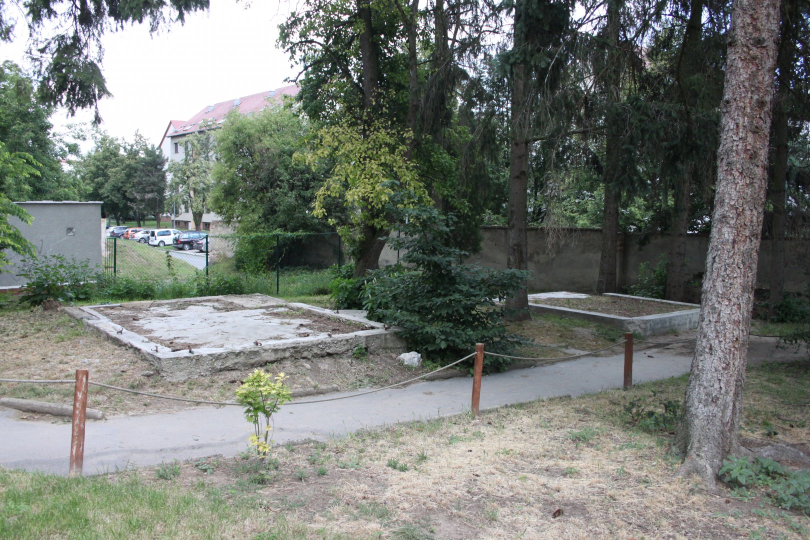 Remnants of old cages