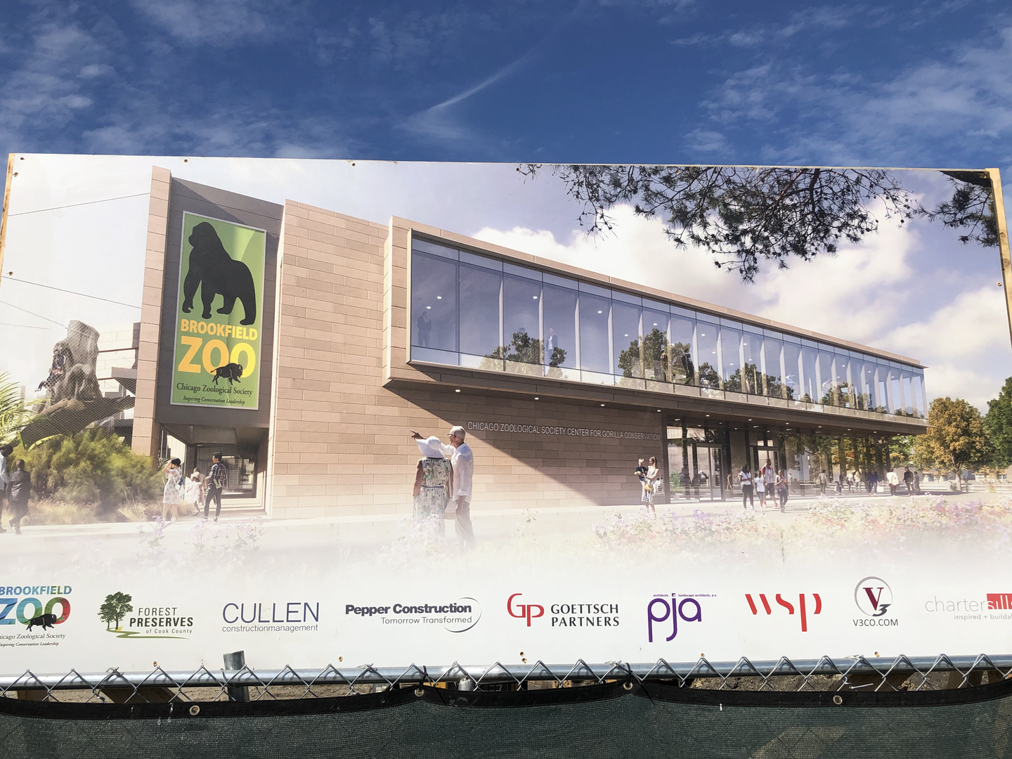 Rendering of the new gorilla building.