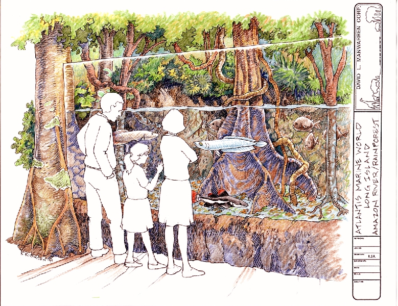 Renderings of the Exhibits