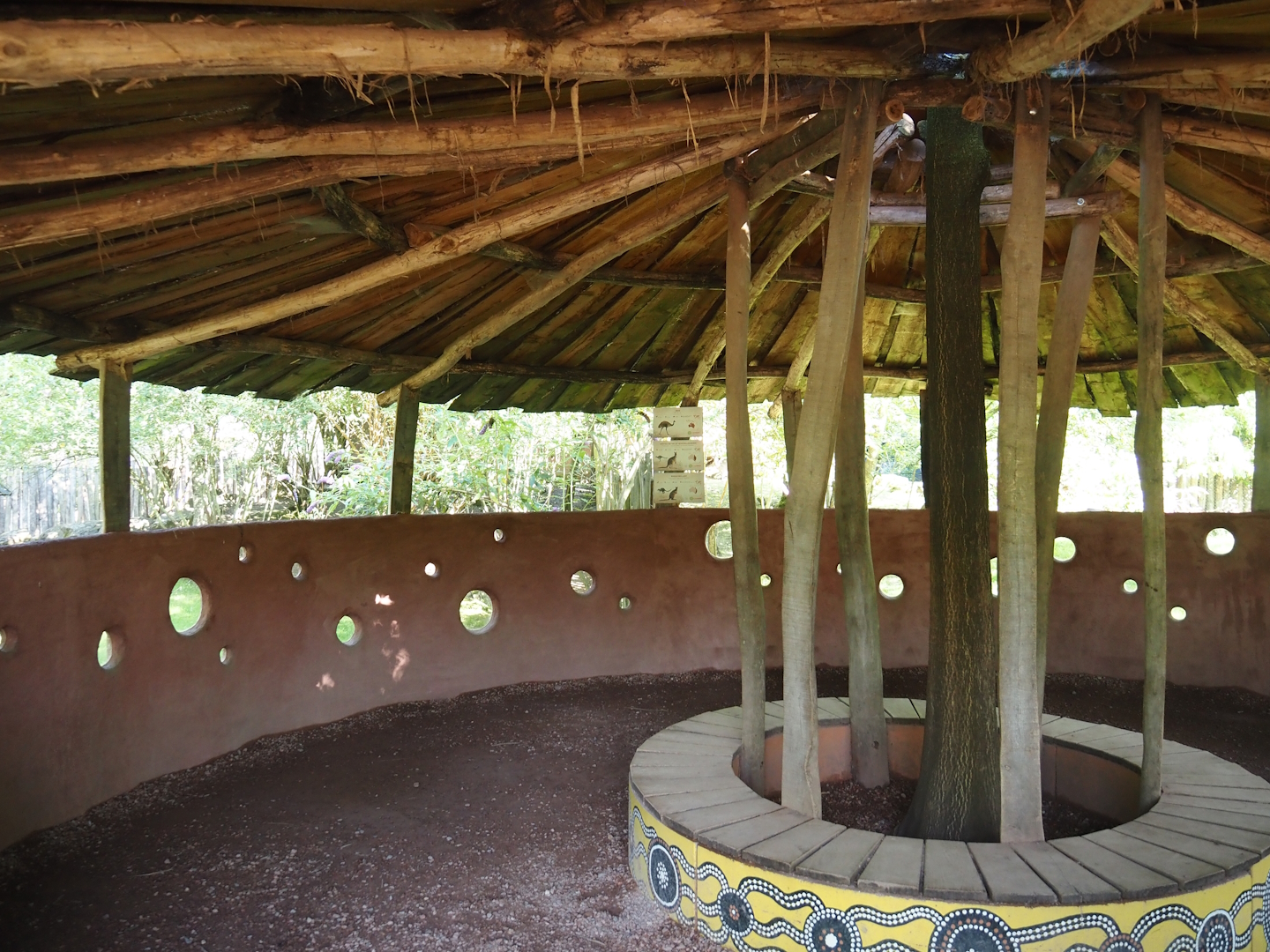 Renovated Eastern grey kangaroo, Swamp wallaby, Emu and Tasmanian devil viewing area, 2024-07-14