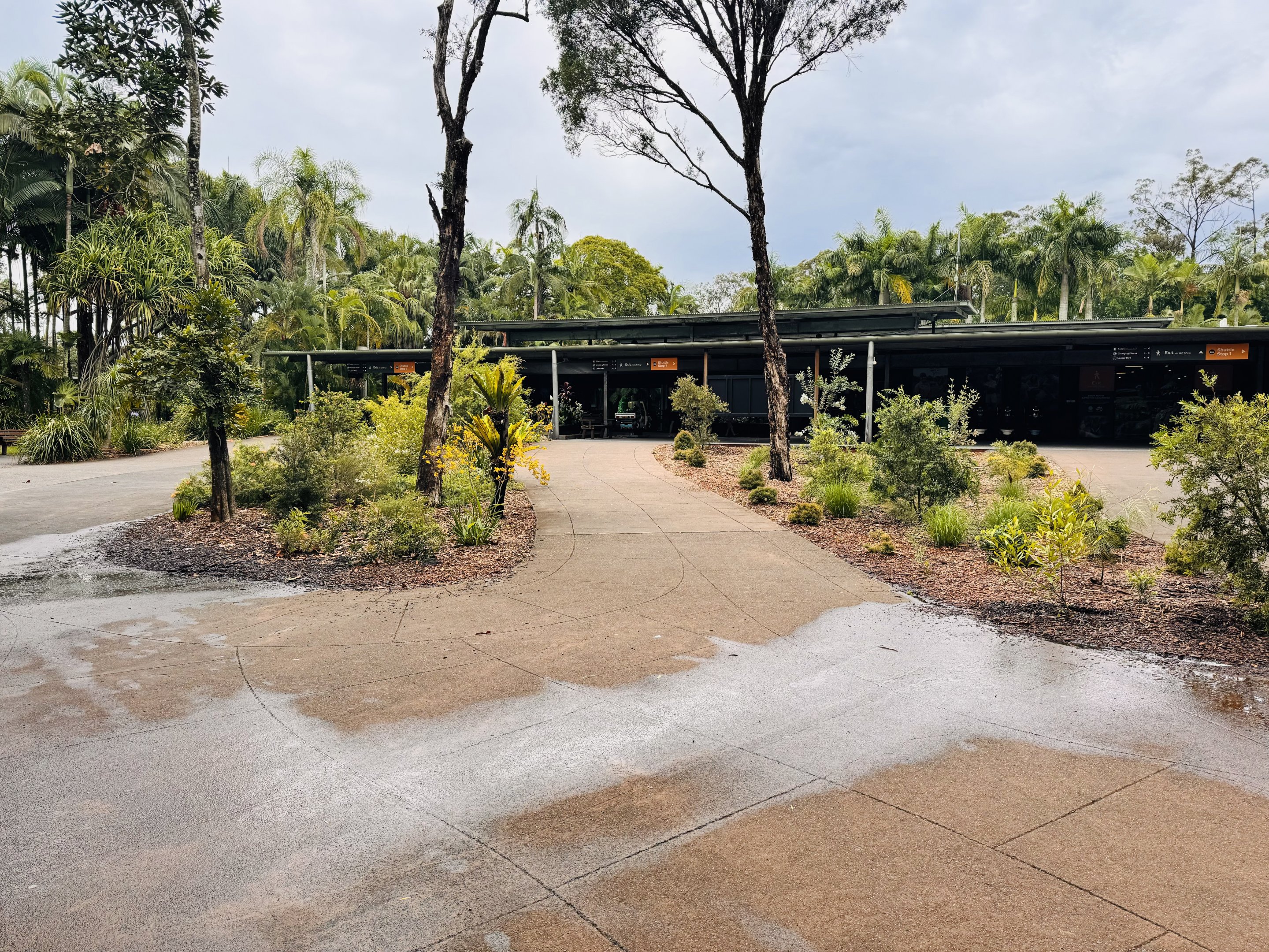 Renovated Gardens at entrance