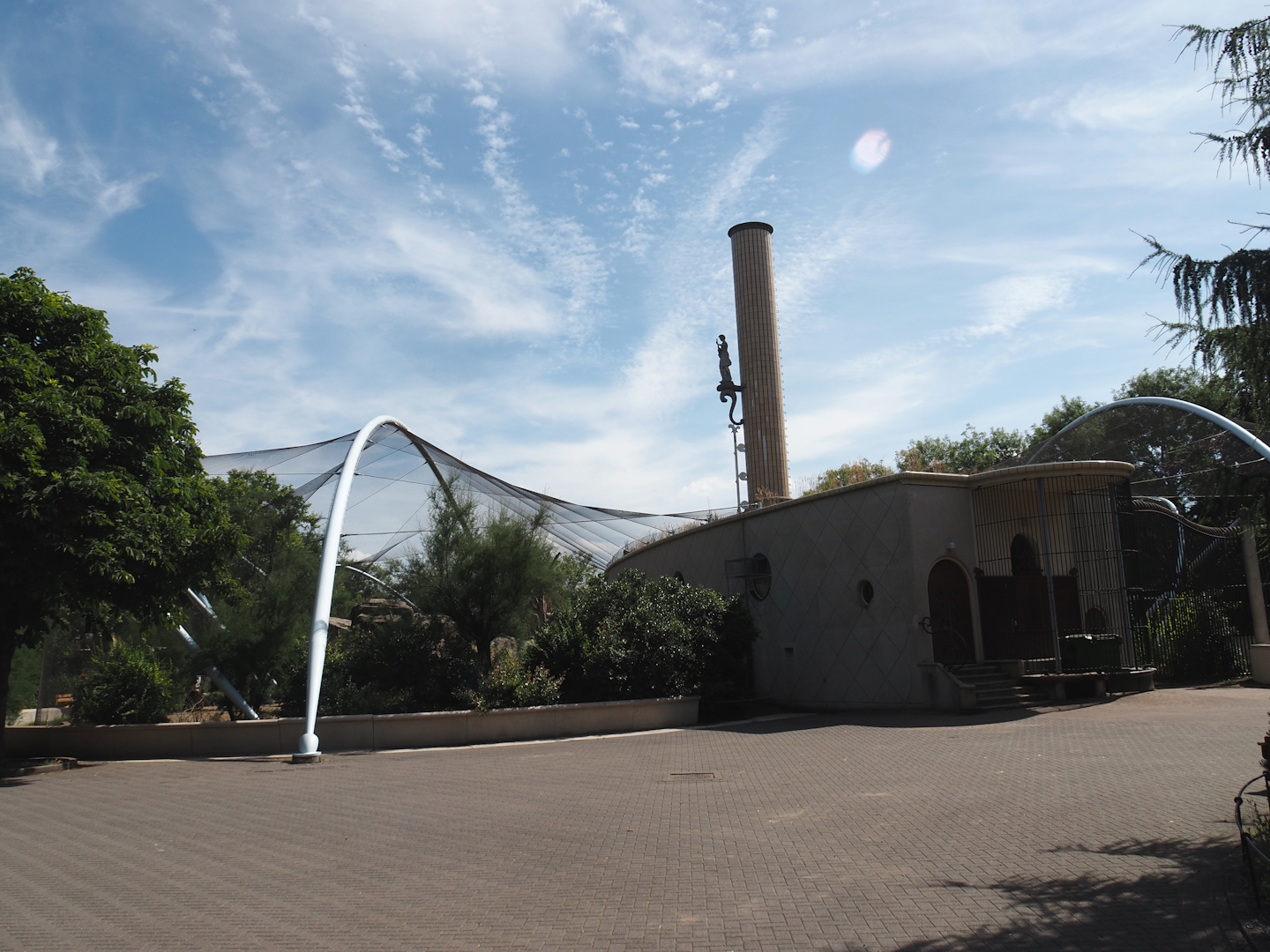 Renovated old predator house with gelada exhibits, 2024-06-30