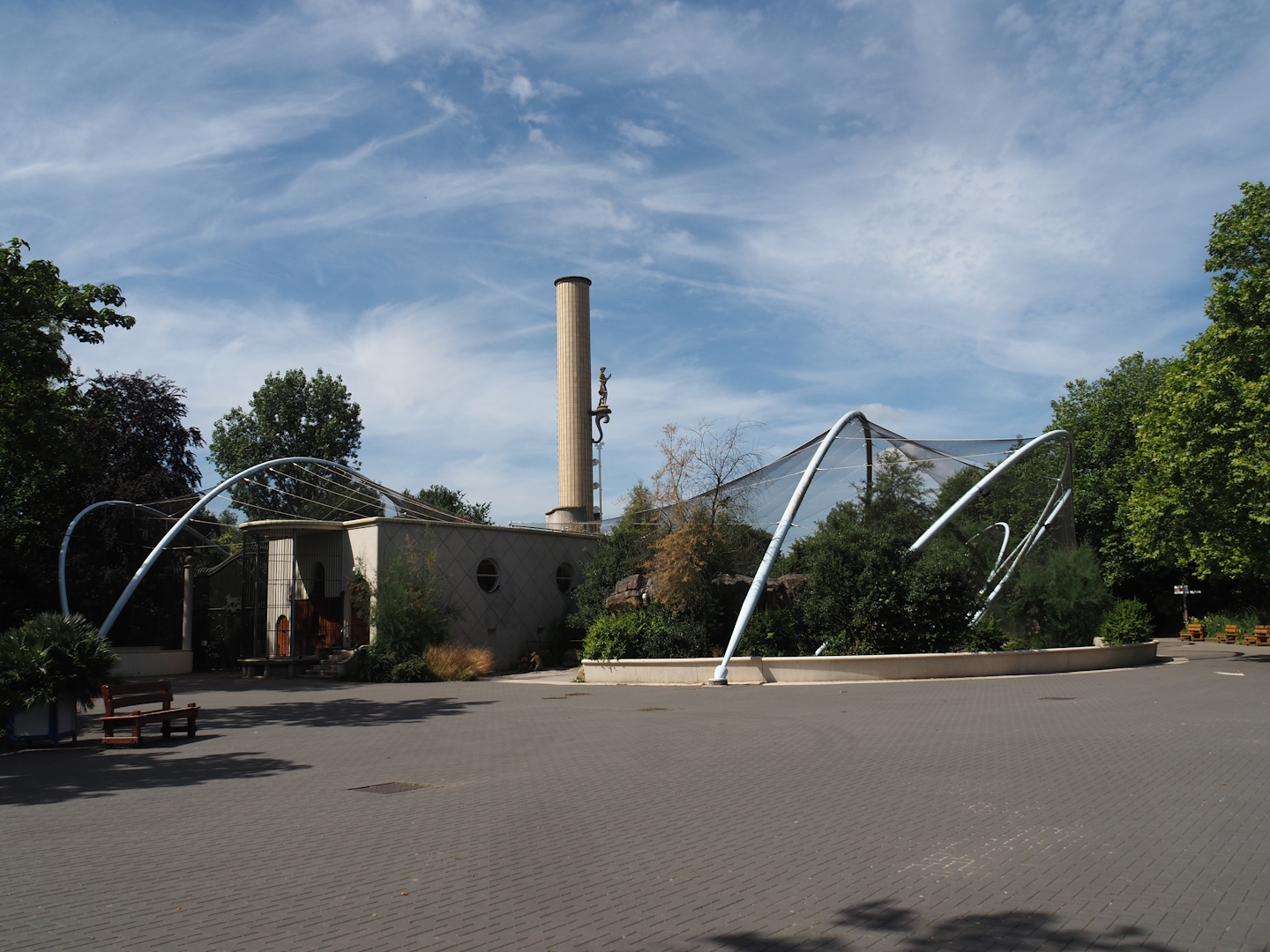 Renovated old predator house with gelada exhibits, 2024-06-30