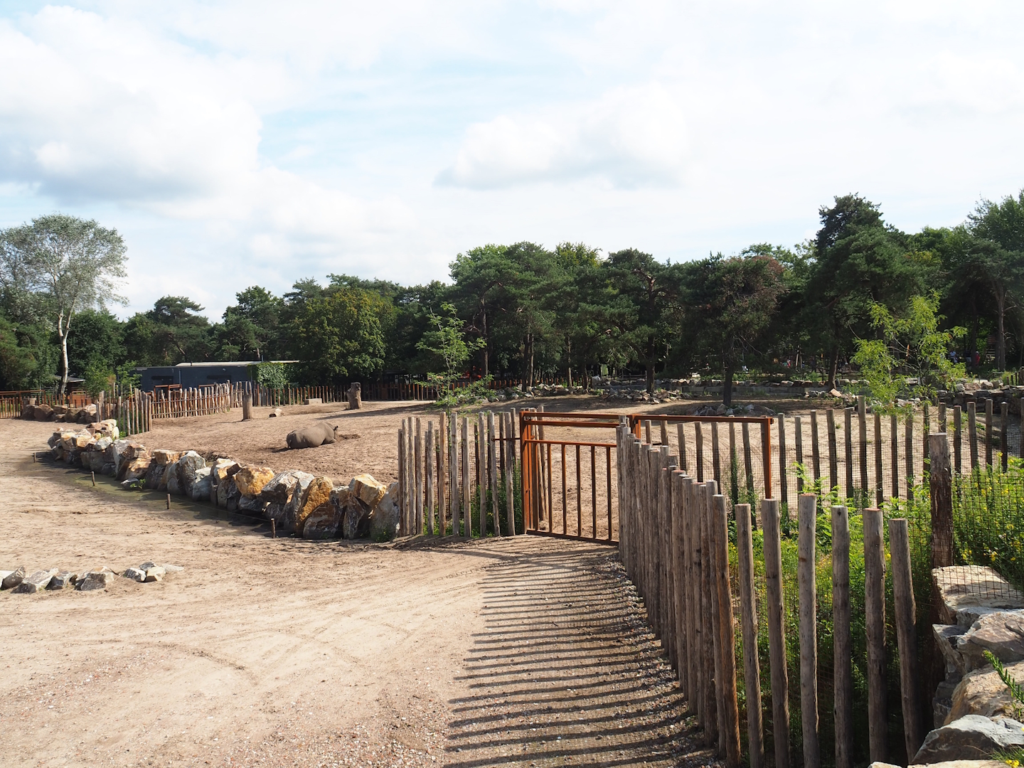 Renovated Southern white rhinoceros separation paddock, 2023-08-15