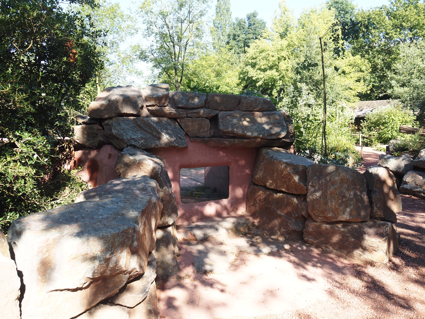 Renovated Tasmanian devil area - Third Tasmanian devil exhibit - Viewable den, 2024-07-14