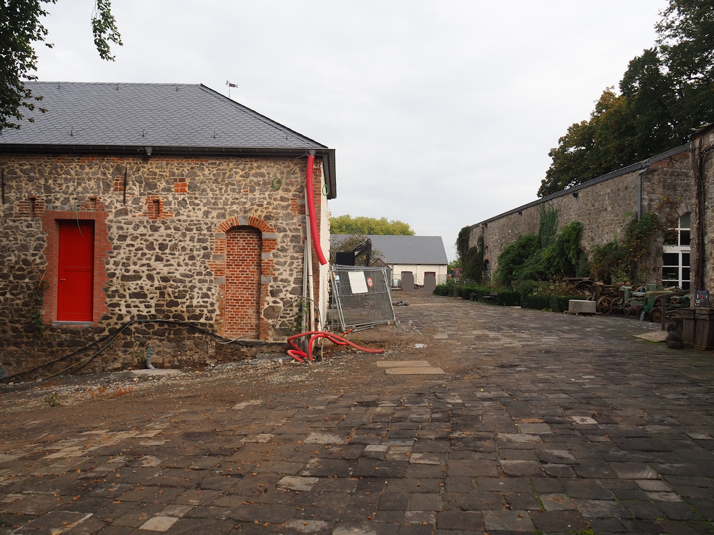 Renovation of buildings around the petting zoo area into Farmhouse Lodges, 2023-10-13