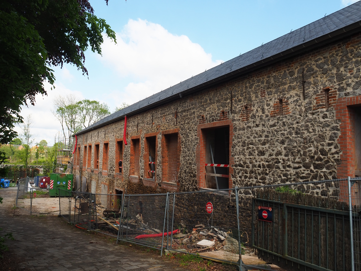 Renovation of former gift shop and staff areas to farm-themed resort facilities, 2023-05-16