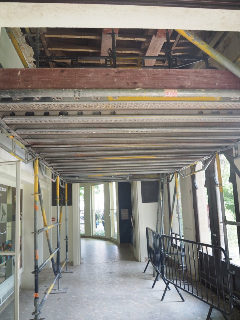Renovation work in the entrance hall of the bird house, 2022-05-26