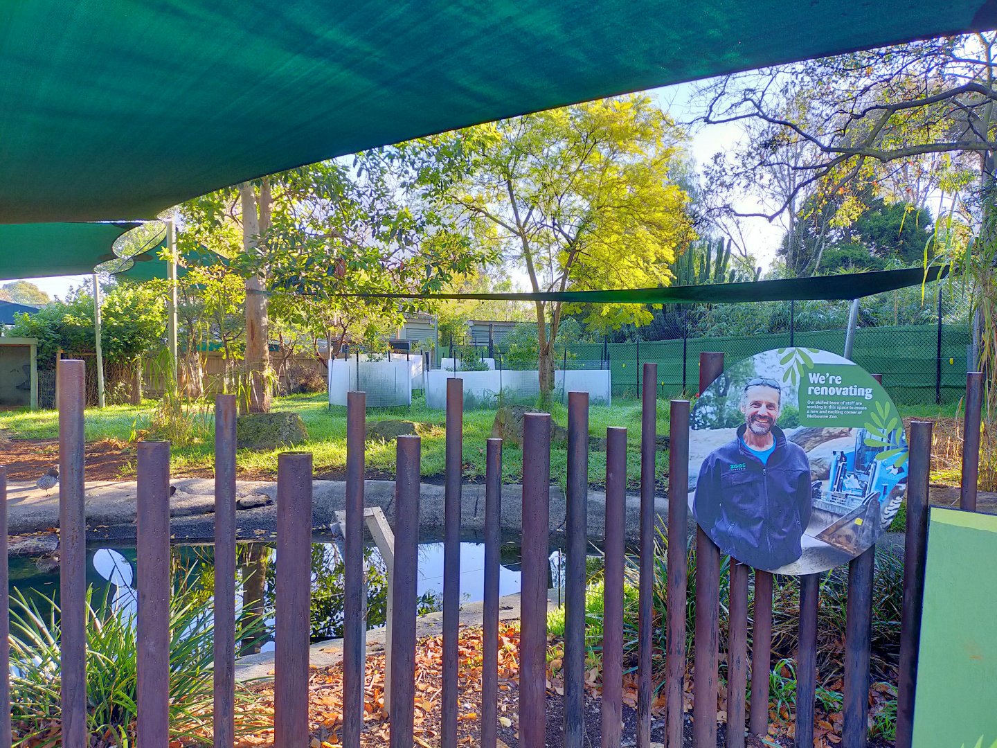 Renovations on old tapir exhibit/future Nyala exhibit