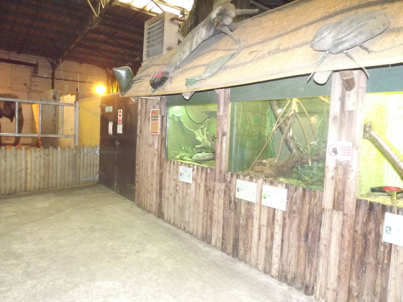 Reptile exhibits at Blackpool Zoo 25/03/12