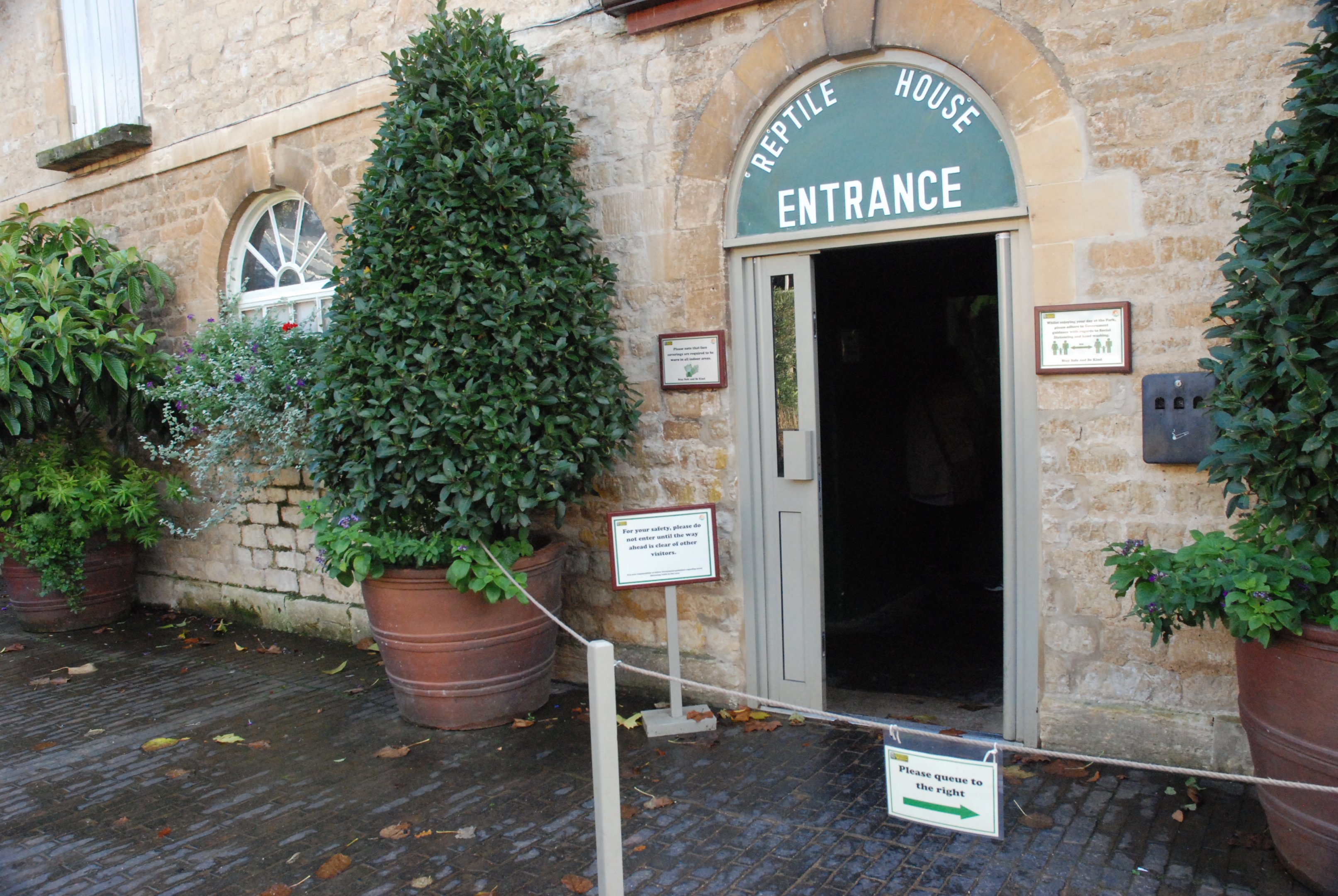 Reptile House Entrance at Cotswold, October 31st 2020