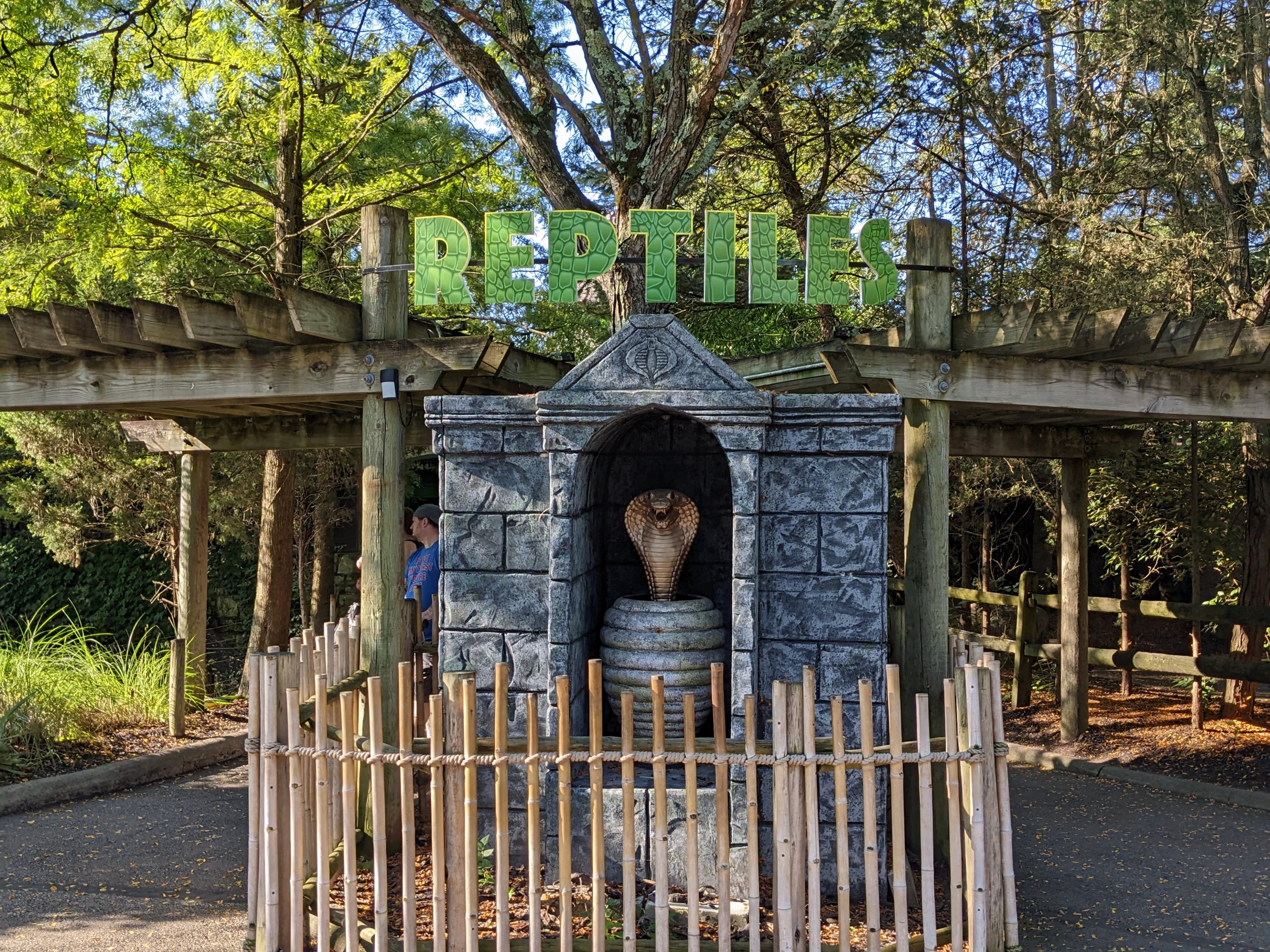 Reptile house entrance