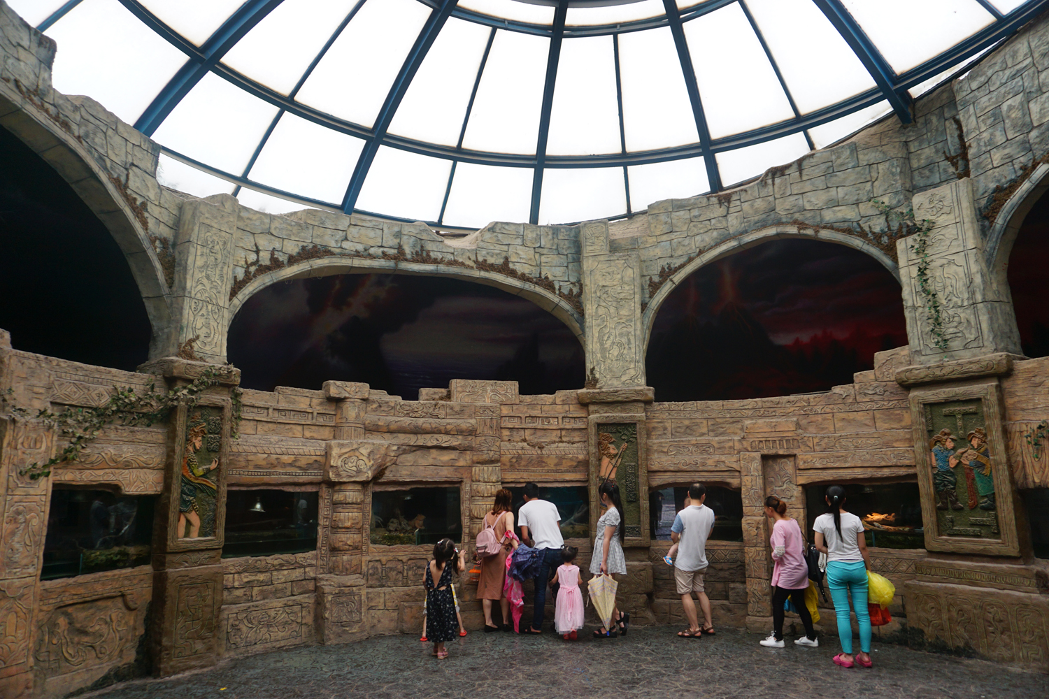 Reptile house inside