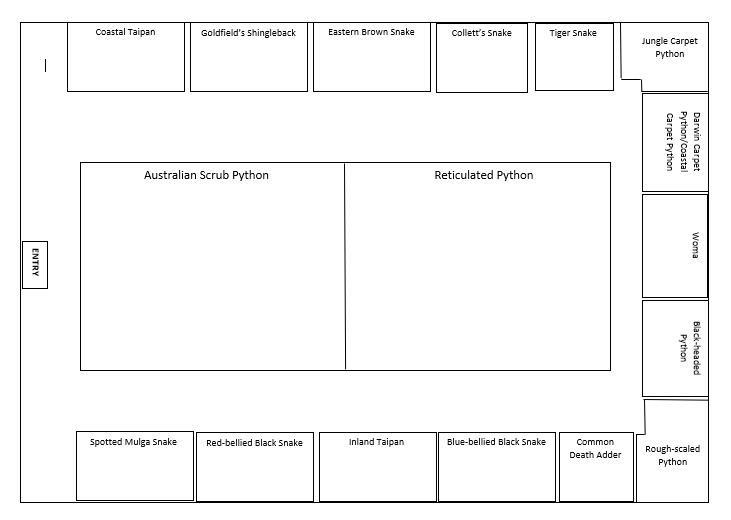 Reptile House Layout - December 2021