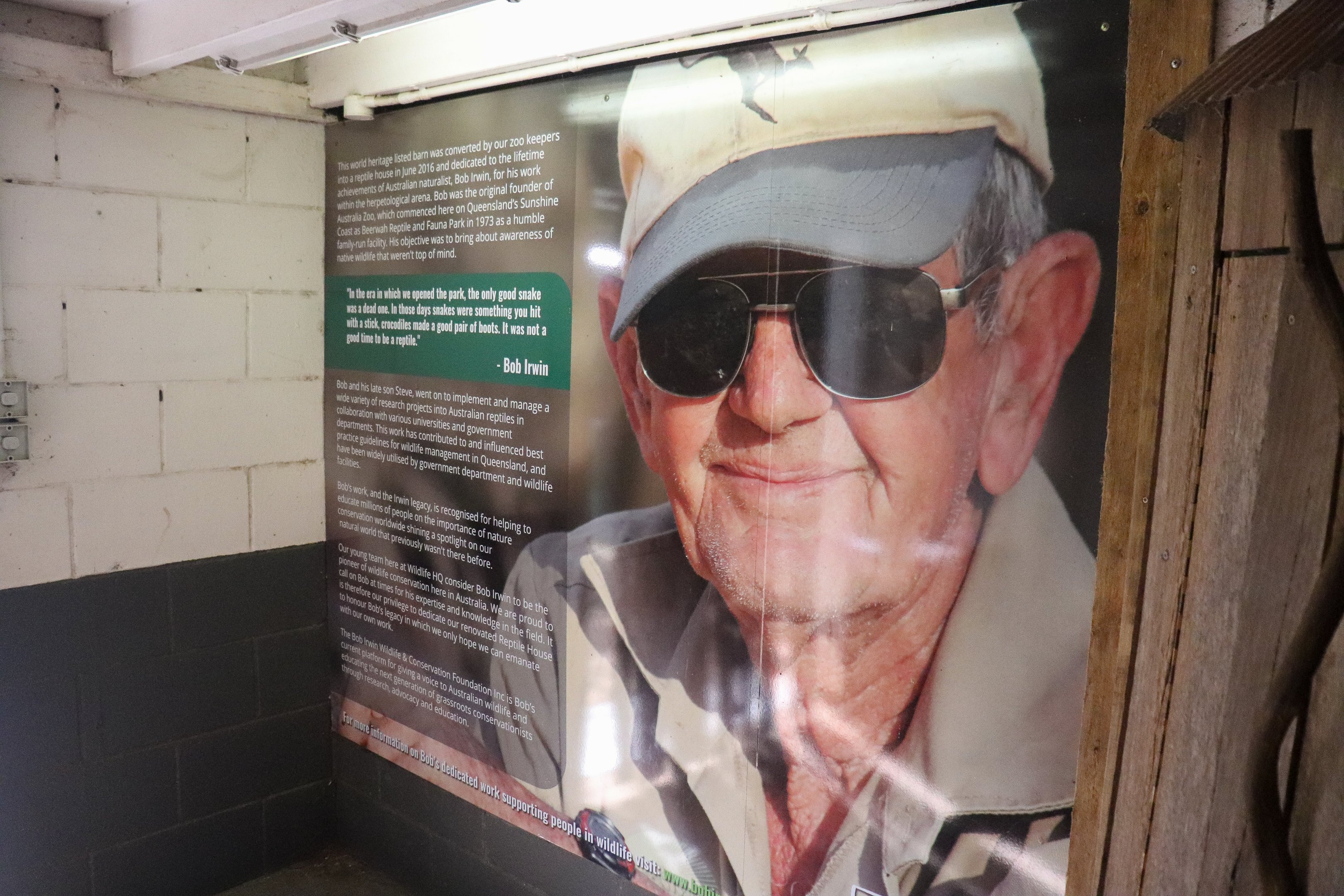 Reptile House Sign - Tribute to Bob Irwin