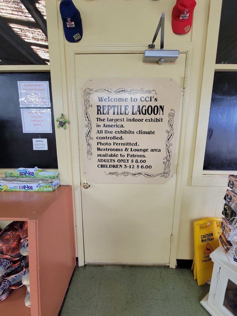Reptile Lagoon, SOTB - Entrance sign