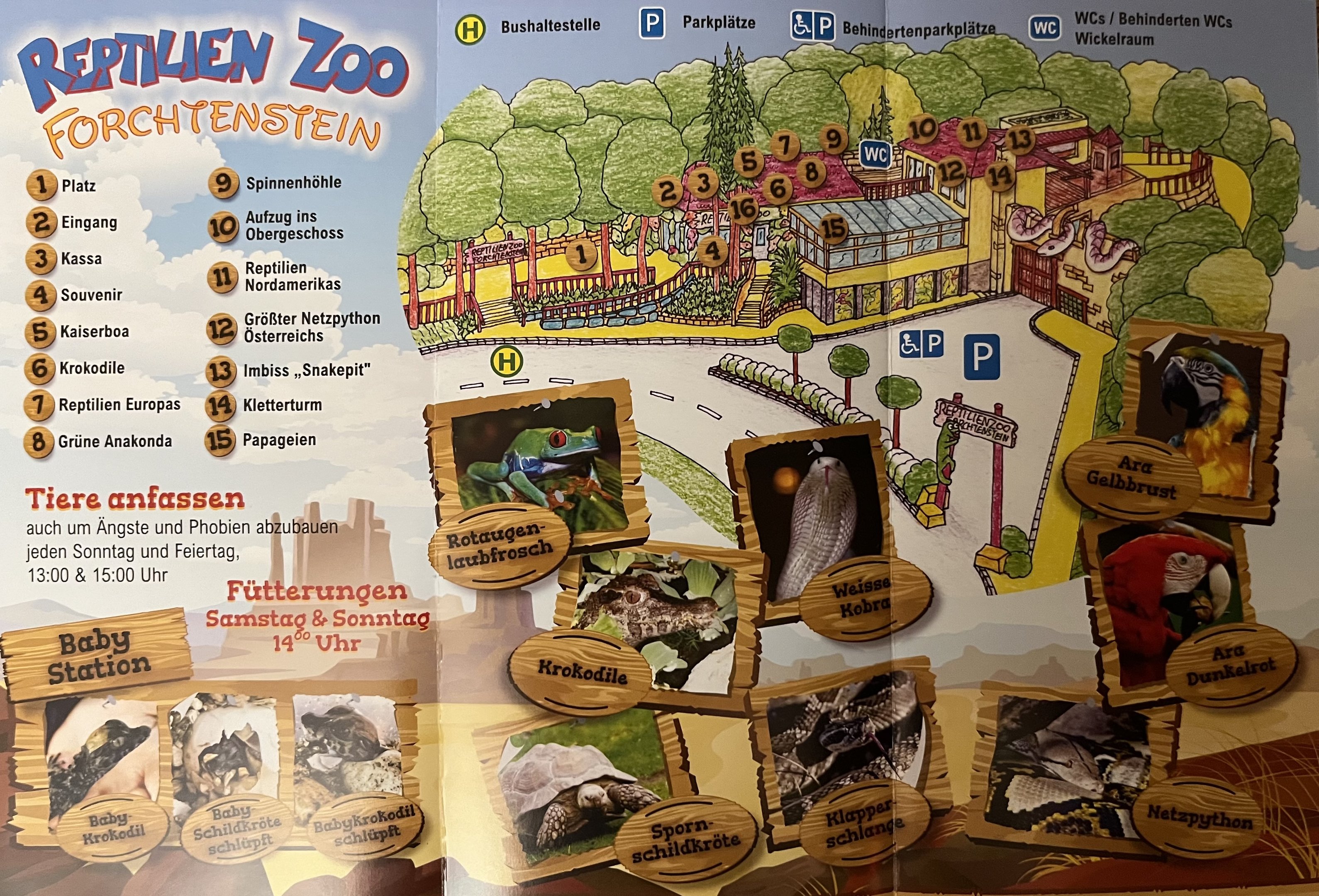 Reptilien Zoo Forchtenstein Map - 2023