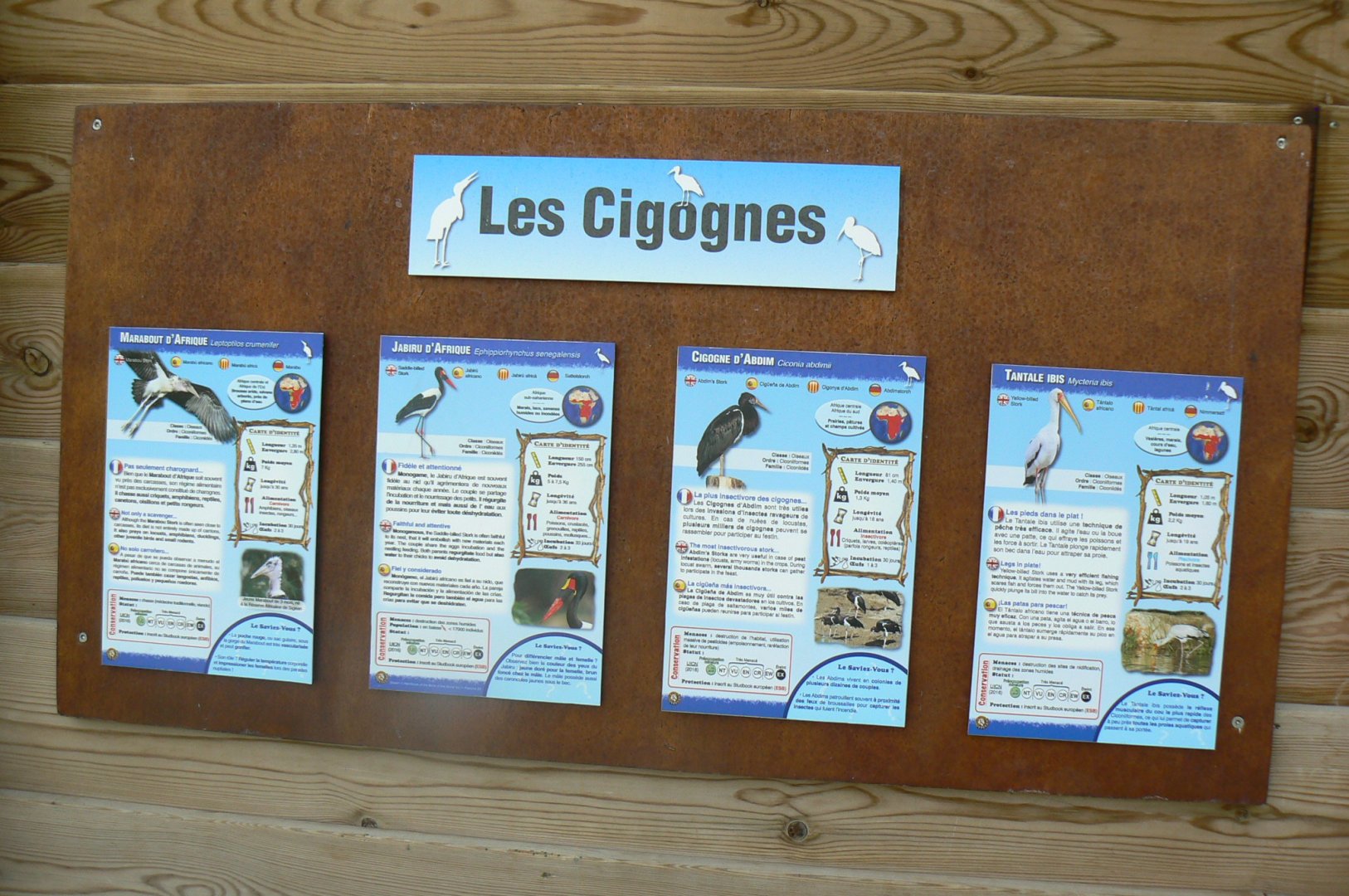 Réserve africaine de Sigean - African giant walkthrough aviary - Species panels