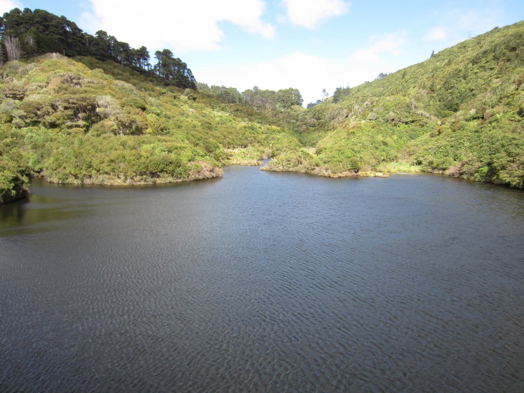 Reservoir above the dam.