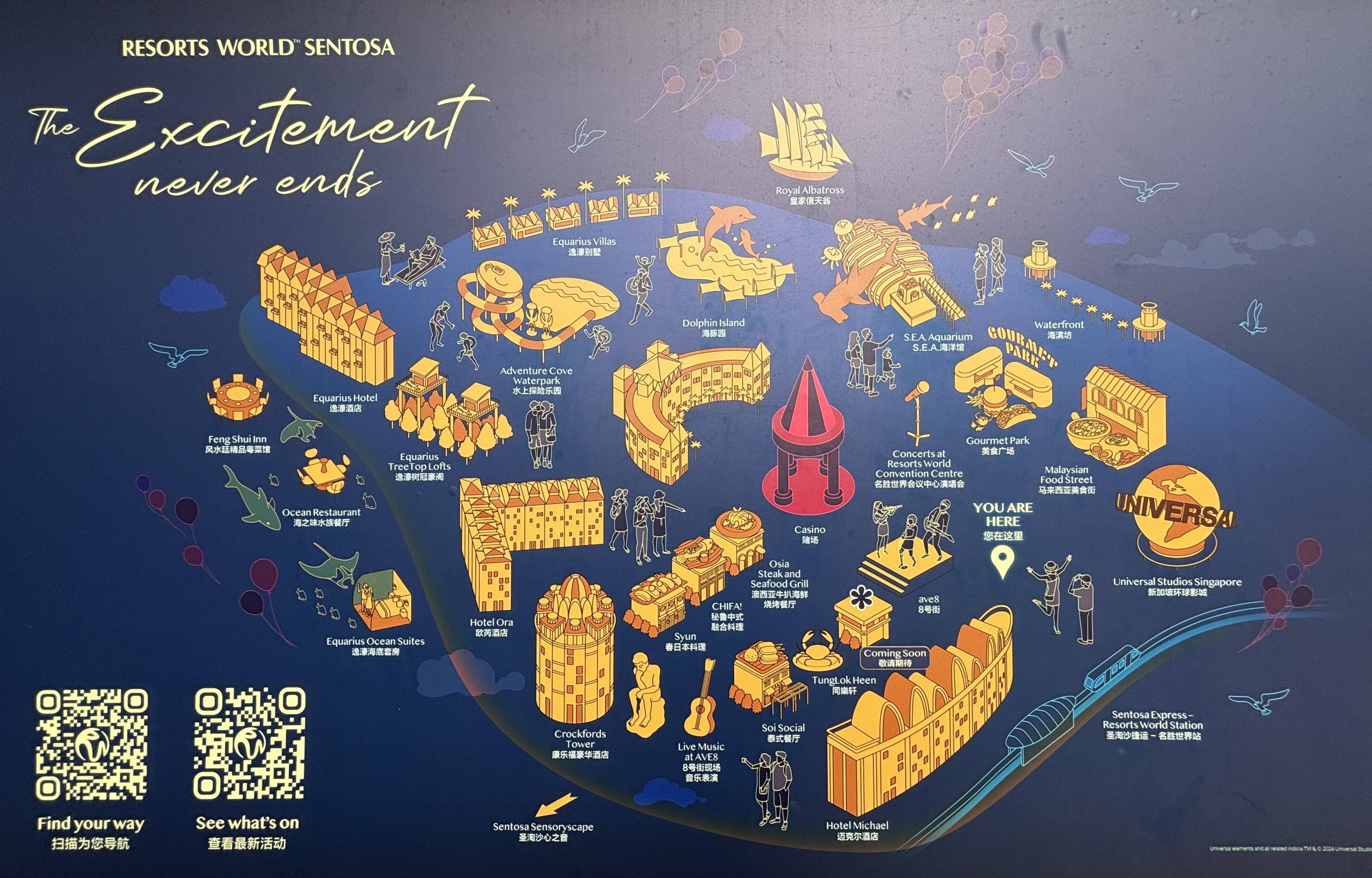 Resorts World Sentosa - Map