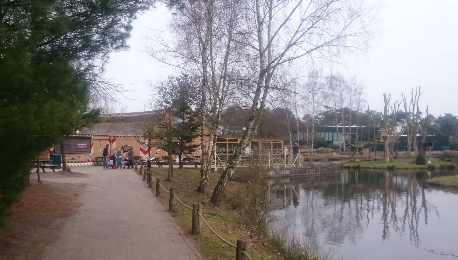 Restaurant with view on Gibbon island