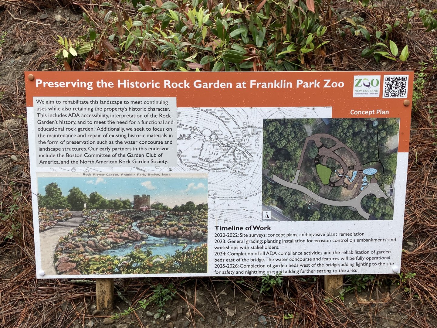Restoration of historic rock garden