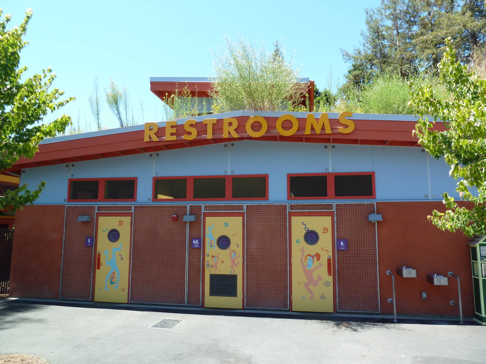 Restrooms - With A Green Roof!