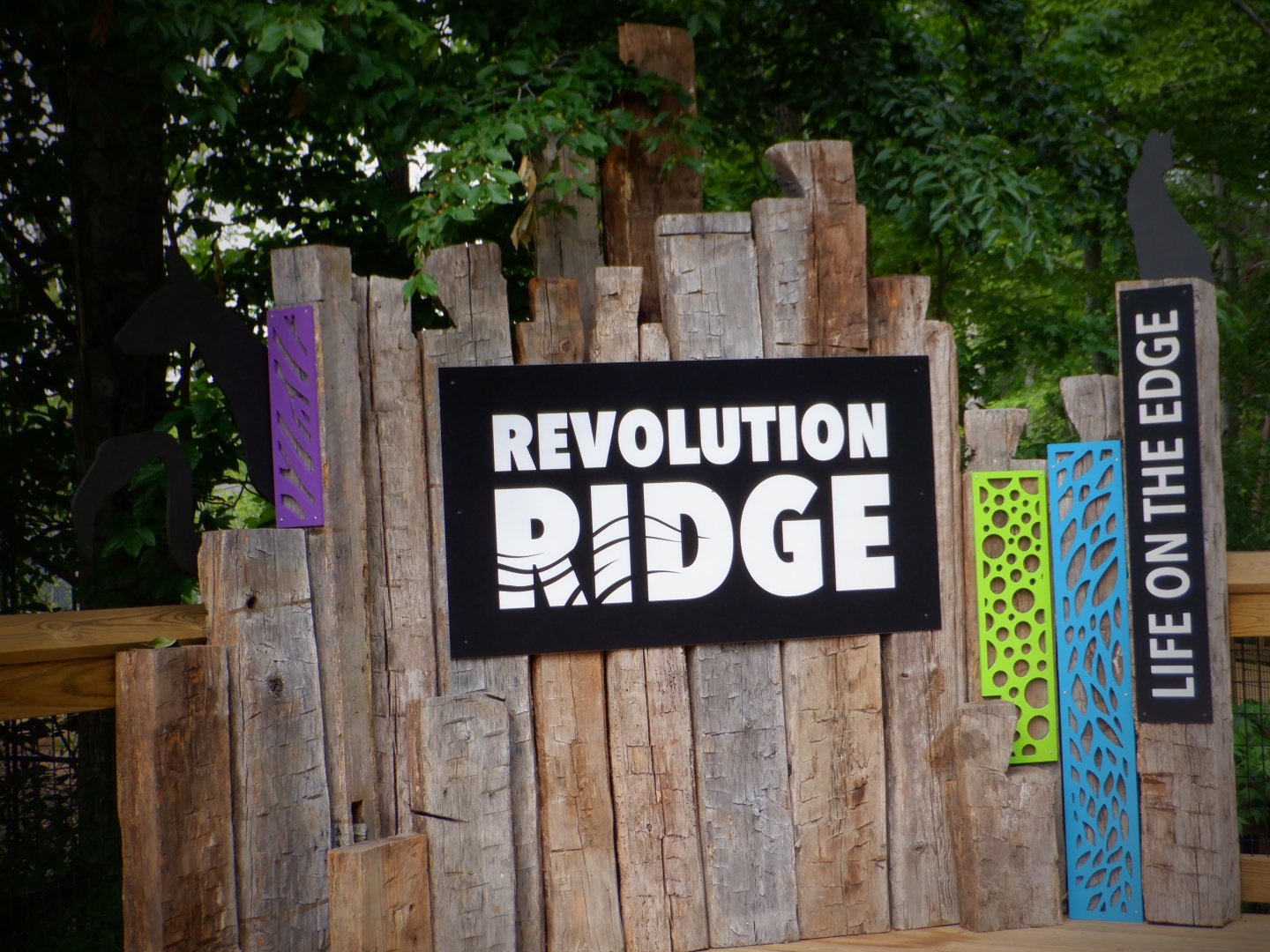Revolution Ridge Entrance Sign at the Greensboro Science Center