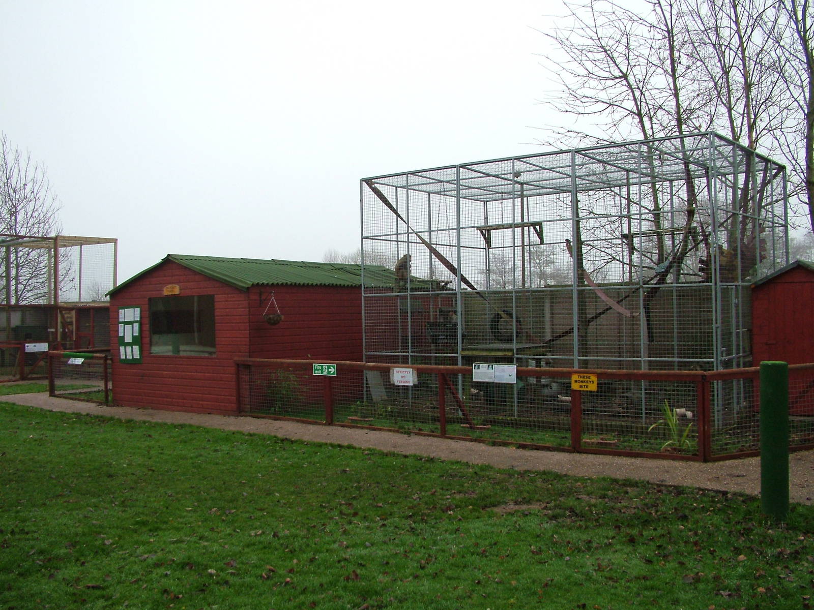 Rhesus Macaque enclosure at Gentleshaw Nov 08