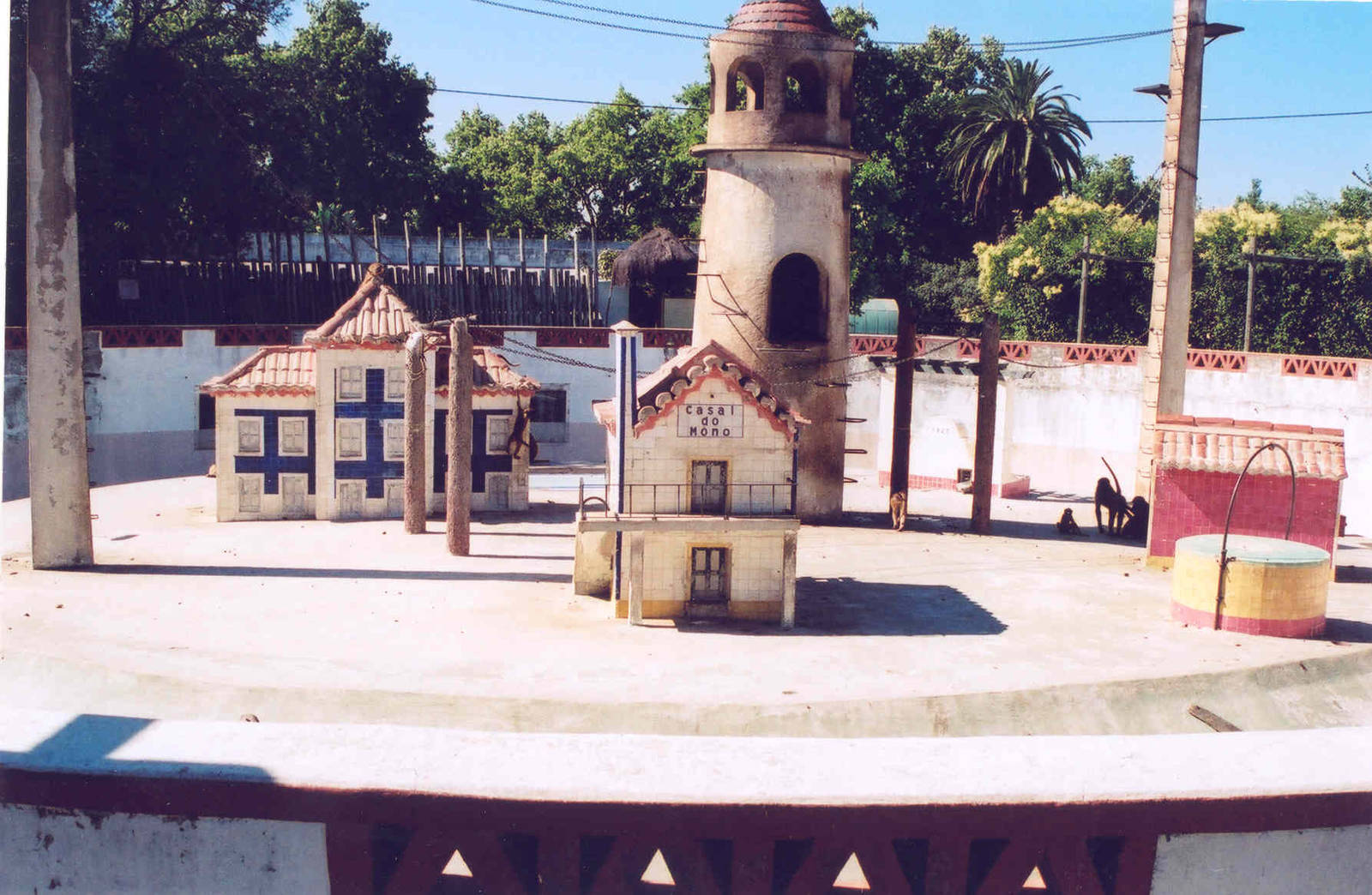 Rhesus Macaque Enclosure - Lisbon Zoo 2005