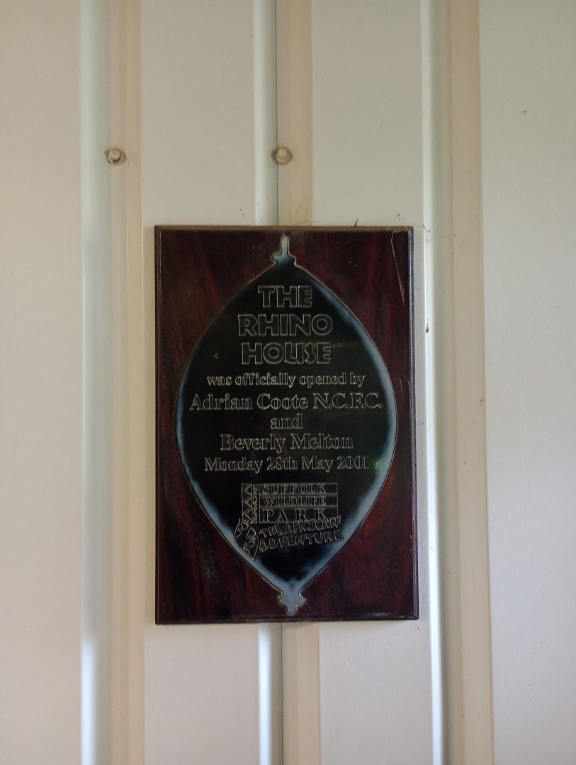 Rhino house plaque